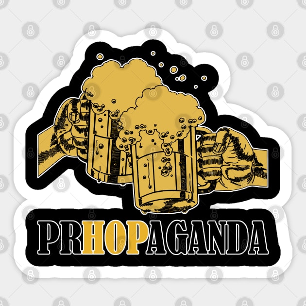 Beer Hops Drinking Propaganda Sticker by ebayson74@gmail.com